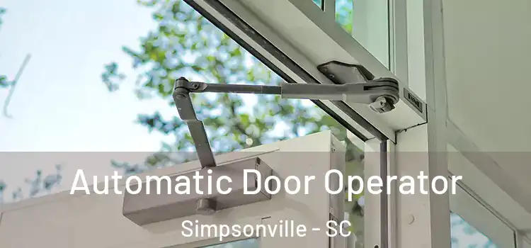 Automatic Door Operator Simpsonville - SC